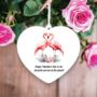 Personalised Flamingo Valentine's Couple Gift, thumbnail 1 of 2
