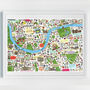 South West London Illustrated Map Print, thumbnail 4 of 4