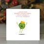 'Merry Christmas Little Sprout' Christmas Card, thumbnail 2 of 2