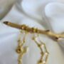 Pearl Woven Adjustable Chain Bracelet In 16k Gold Vermeil On Sterling Silver, Dainty Chain, thumbnail 5 of 10