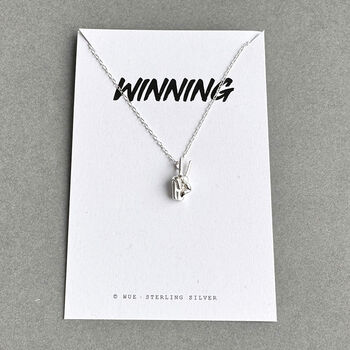 Small Victory Silver Necklace, 6 of 7