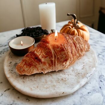 Handmade Soy Wax Imitation Croissant Candle, 2 of 4