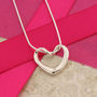 Silver Twisted Heart Necklace, thumbnail 4 of 6