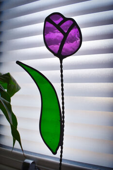 Tulip Everlasting Stained Glass Flowers, 8 of 11