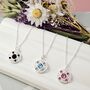 Birthstone Hugs And Kisses Charm Necklace, thumbnail 3 of 12