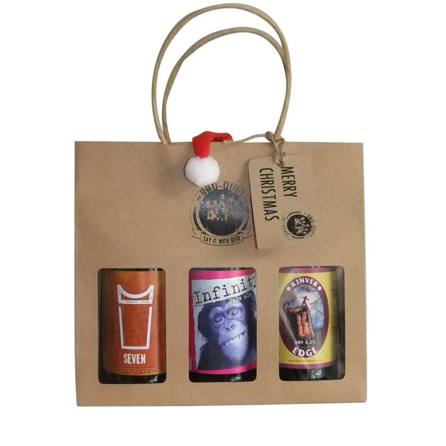 Christmas Beer Gift Bag By Broquet