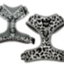 Snow Leopard Print Grey Dog Harness, thumbnail 11 of 11