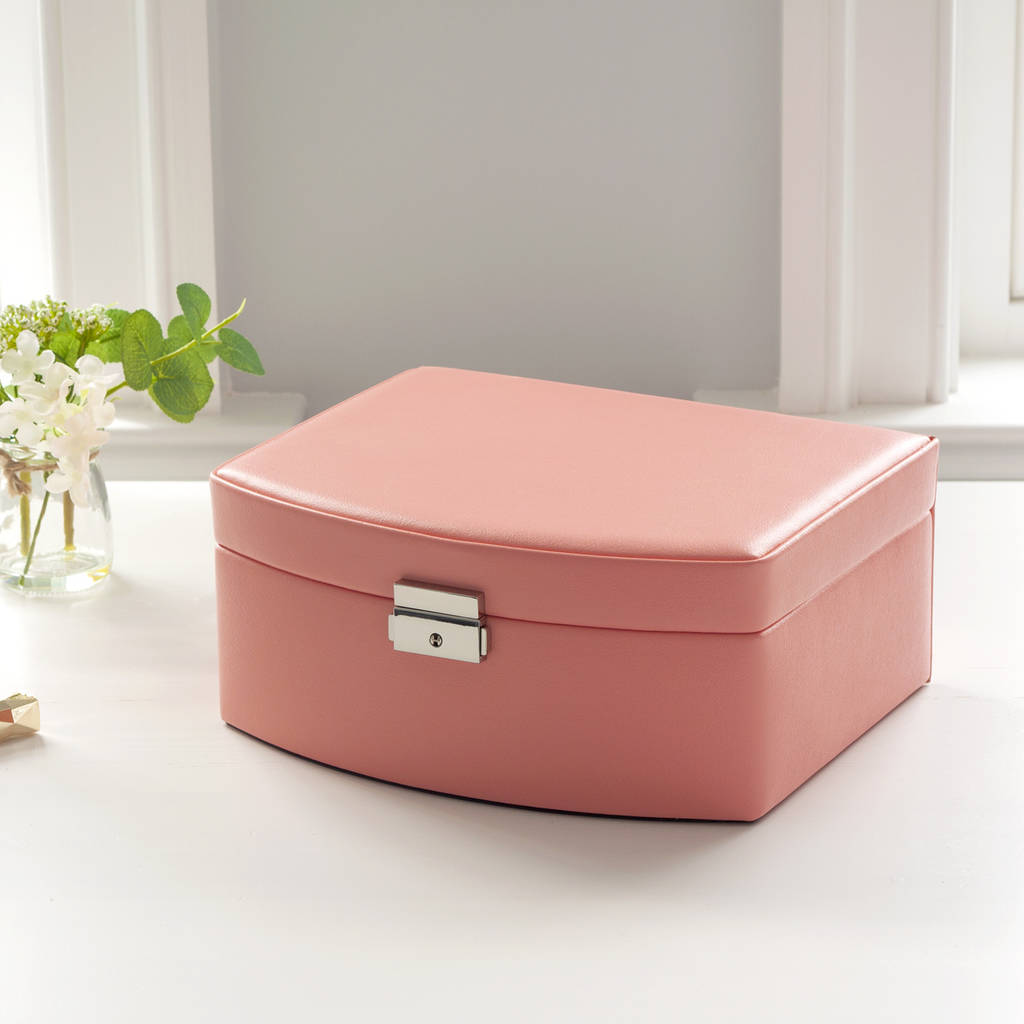 pink lockable jewellery box by jodie byrne