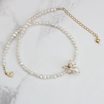 Adriana White Pearl Choker Necklace, 9 of 12