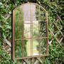 Large Gold Arch Window Mirror, thumbnail 1 of 3