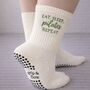 'Eat, Sleep, Pilates, Repeat' Grip Socks, thumbnail 1 of 3