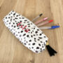 Personalised Dalmatian Embroidered Pencil Case, thumbnail 3 of 4