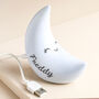 Personalised Smiling Crescent Moon LED Night Light, thumbnail 4 of 5