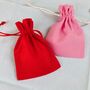 Red / Pink Cotton Gift Wrap Bag, thumbnail 1 of 2