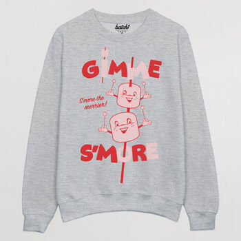 Gimme S'more Men's Slogan Sweatshirt, 5 of 5