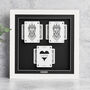 Personalised Lesbian Couples Gift Royal Lioness Playing Cards Frame, thumbnail 6 of 9