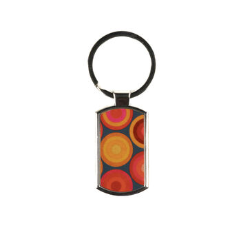 Volcanic Circles Handprinted Keyring, 2 of 7