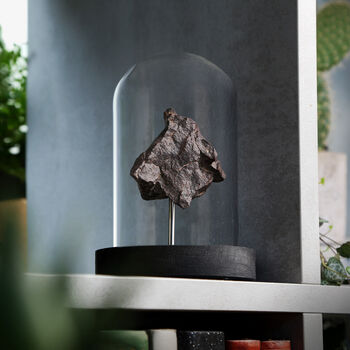 Chondrite Meteorite Real Authentic Space Meteor Fragment Bell Jar, 2 of 5