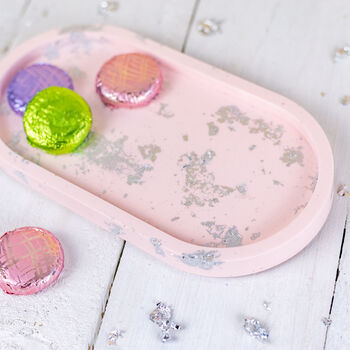 Pastel Oval Jesmonite Trinket Tray, 6 of 8