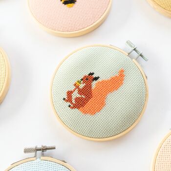 Squirrel Cross Stitch Kit, 3 of 4