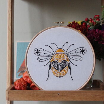 Whimsical Bumblebee Embroidery Kit, 2 of 12