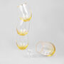 G Decor Set Of Four Lazaro Yellow Ombre Tumbler Glasses, thumbnail 3 of 8