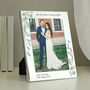 Personalised Wedding Botanical 5x7 Photo Frame, thumbnail 1 of 2