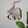 Elephants And Yellow Sand Personalised Wall Clock, thumbnail 3 of 6
