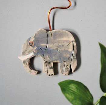 Elephants And Yellow Sand Personalised Wall Clock, 3 of 6