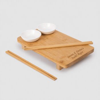 Personalised Sushi Serving Set For Two, 2 of 3