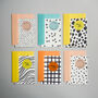 Patterned Postcard With Choice Of Sticker, thumbnail 5 of 9