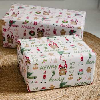 Christmas Falala Personalised Wrapping Paper, 2 of 10
