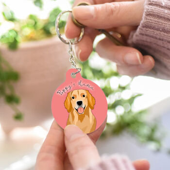 Personalised Dog Mum Keyring Gift Mother's Day, 2 of 10