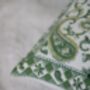 Green Paisley Cushion Cover Set Of Two, thumbnail 2 of 2
