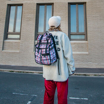 Tartan Eco Rolltop Backpack And Pannier, 6 of 6