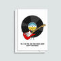 Number One Song Personalised Birthday Card, thumbnail 4 of 4