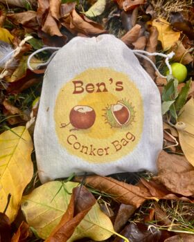 Personalised Conkers Bag And Game Set, 3 of 6