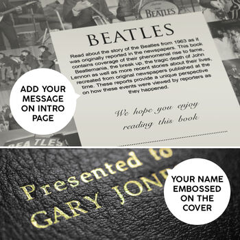 The Beatles Personalised Gift Deluxe Music Book With Exclusive Content, 5 of 9