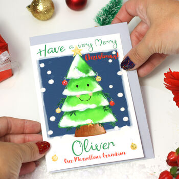 Personalised Festive Tree Christmas Card, 8 of 10
