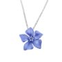Periwinkle Blue Flower Pendant Necklace, thumbnail 5 of 6