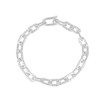 Ancient Elegant Radiance Chunky Silver Chain Bracelet, 2 of 7