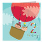 Hot Air Balloon 2nd Birthday Card, thumbnail 2 of 5