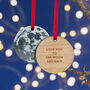 Full Moon Personalised Christmas Tree Decoration, thumbnail 1 of 5