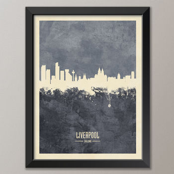 Liverpool Skyline Print And Box Canvas, 4 of 7