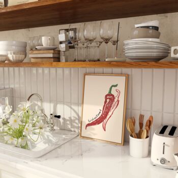 Chilli Pepper Kitchen Print, 7 of 8