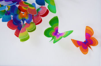 Framed Handmade 3D Colourful Butterfly Heart, 5 of 7