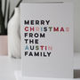 Personalised Family Christmas Card, thumbnail 2 of 2