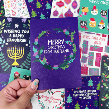 Charity 'Merry Christmas From Scotland' Scottish Card, 9 of 9