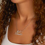 Personalised Two Name Heart Necklace, thumbnail 5 of 6