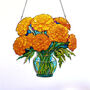 Marrigolds Birth Flower Suncatchers October, thumbnail 4 of 4
